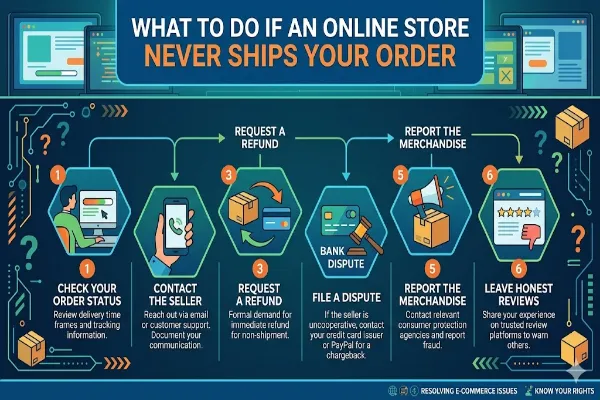 What To Do If an Online Store Never Ships Your Order